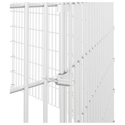 vidaXL Free Range Animal Enclosure 10-Panel 54x100 cm Galvanised Iron