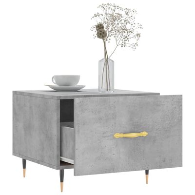 vidaXL Coffee Table Concrete Grey 50x50x40 cm Engineered Wood