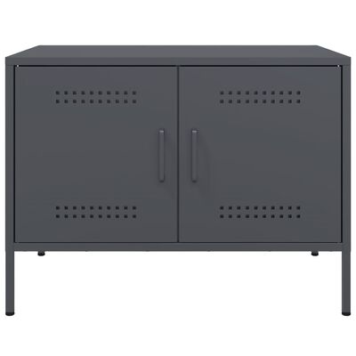 vidaXL TV Cabinet Anthracite 68x39x50.5 cm Steel