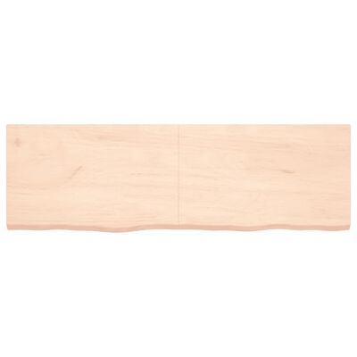 vidaXL Bathroom Countertop 160x50x(2-4) cm Untreated Solid Wood