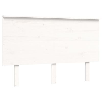 vidaXL Bed Frame without Mattress White 120x200 cm Solid Wood