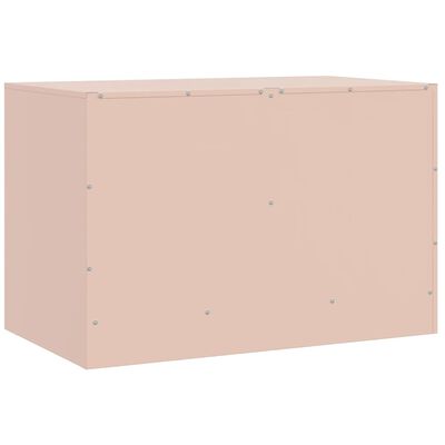 vidaXL TV Cabinet Pink 67x39x44 cm Steel