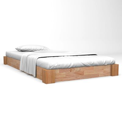 vidaXL Bed Frame without Mattress Solid Oak Wood 90x200 cm