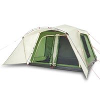 vidaXL Family Tent with Porch 9-Person Green Quick Release