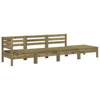 vidaXL Garden Sofa 4-Seater Impregnated Wood Pine