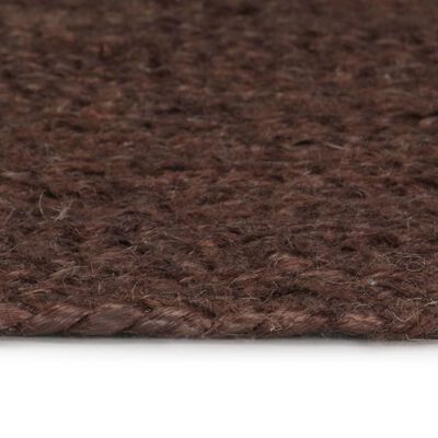 vidaXL Handmade Rug Jute Round 150 cm Brown