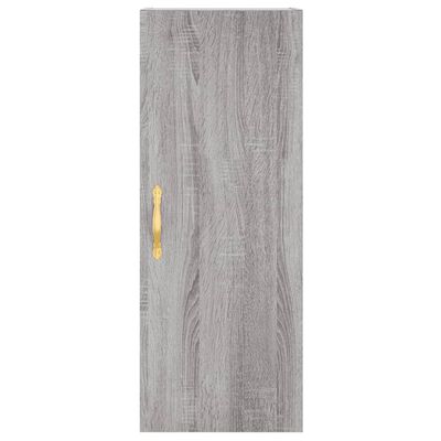 vidaXL Wall Mounted Cabinet Grey Sonoma 34.5x34x90 cm