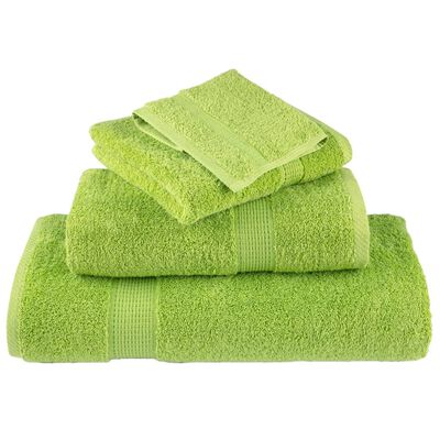 vidaXL Premium Soap Towels SOLUND 2 pcs Apple Green 30x30 cm 600 gsm