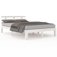 vidaXL Bed Frame without Mattress White 120x190 cm Small Double