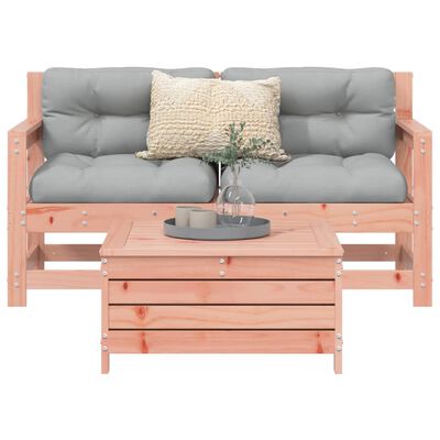 vidaXL 3 Piece Garden Sofa Set Solid Wood Douglas Fir