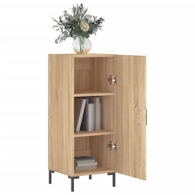 vidaXL Sideboard Sonoma Oak 34.5x34x90 cm Engineered Wood