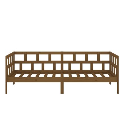 vidaXL Day Bed without Mattress Honey Brown Solid Wood Pine 90x190 cm Single