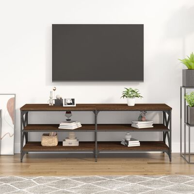 vidaXL TV Cabinet Brown Oak 140x40x50 cm Engineered Wood