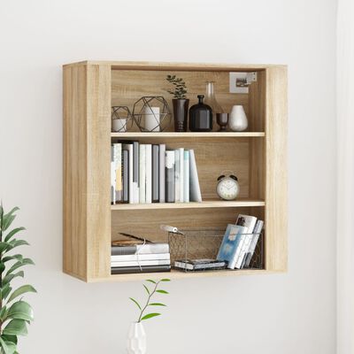 vidaXL Wall Cabinet Sonoma Oak 80x33x80 cm Engineered Wood