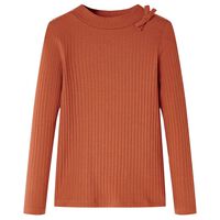 Kids' T-shirt with Long Sleeves Cognac 92