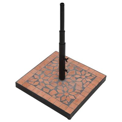 vidaXL Parasol Base Terracotta Square 12 kg