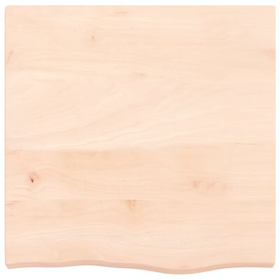 vidaXL Table Top 60x60x(2-6) cm Untreated Solid Wood Oak