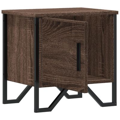 vidaXL Bedside Cabinets 2 pcs Brown Oak 40x30x40 cm Engineered Wood