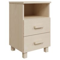 vidaXL Bedside Cabinet HAMAR Honey Brown 40x35x62 cm Solid Wood Pine