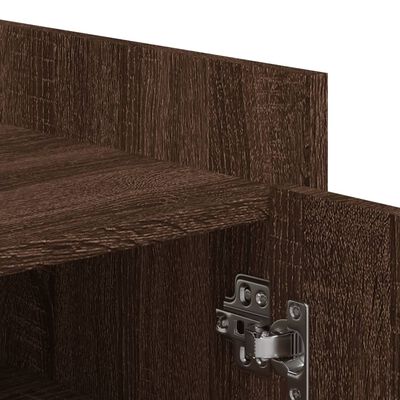 vidaXL Shoe Cabinet Brown Oak 52x37.5x100 cm Engineered Wood