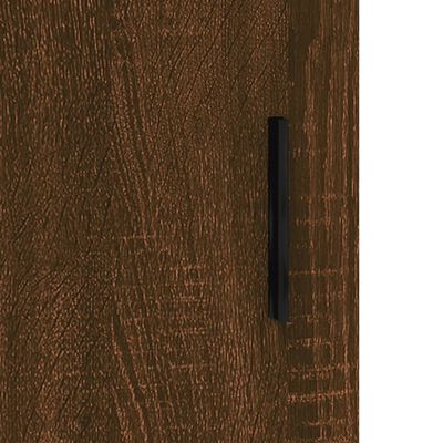 vidaXL Highboard Brown Oak 34.5x34x180 cm Engineered Wood