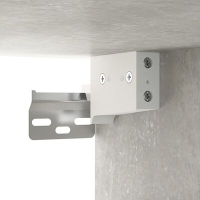 vidaXL Hanging Wall Cabinet Concrete Grey 69.5x32.5x90 cm