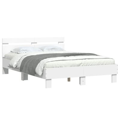 vidaXL Bed Frame without Mattress White 120x190 cm Small Double