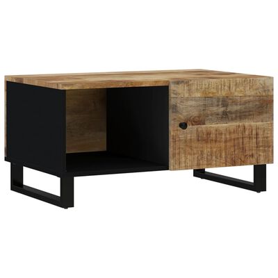 vidaXL Coffee Table 80x50x40 cm Solid Wood Mango&Engineered Wood