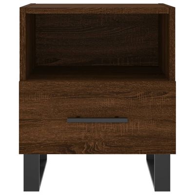 vidaXL Bedside Cabinets 2 pcs Brown Oak 40x35x47.5 cm Engineered Wood