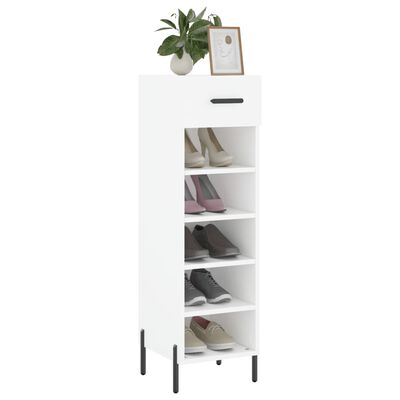 vidaXL Shoe Cabinet White 30x35x105 cm Engineered Wood