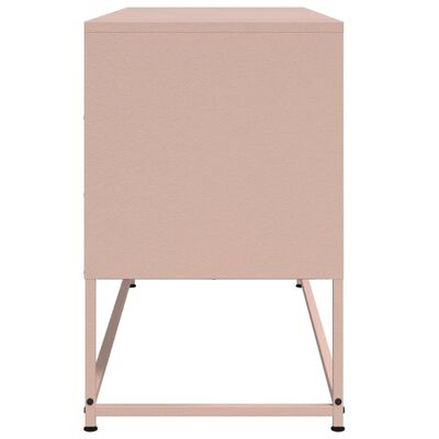 vidaXL TV Cabinet Pink 100.5x39x60.5 cm Steel