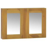 vidaXL Mirror Cabinet 60x10x40 cm Solid Wood Teak