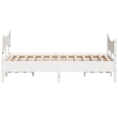 vidaXL Bed Frame without Mattress White 160x200 cm Solid Wood Pine