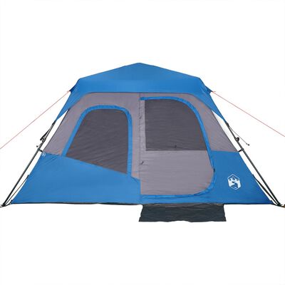 vidaXL Family Tent 6-Person Blue Quick Release Waterproof