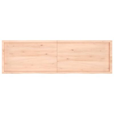 vidaXL Bathroom Countertop 200x60x(2-6) cm Untreated Solid Wood