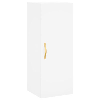 vidaXL Wall Mounted Cabinet White 34.5x34x90 cm