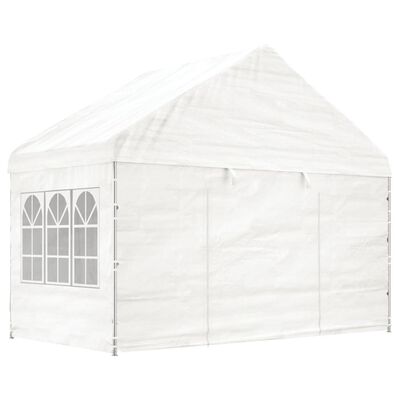 vidaXL Gazebo with Roof White 8.92x4.08x3.22 m Polyethylene