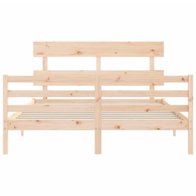 vidaXL Bed Frame without Mattress 160x200 cm Solid Wood