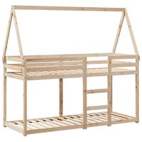 vidaXL Bunk Bed with Roof 80x200 cm Solid Wood Pine