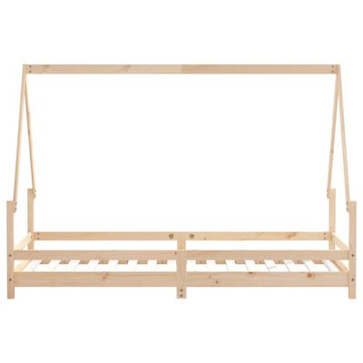 vidaXL Kids Bed Frame 90x200 cm Solid Wood Pine