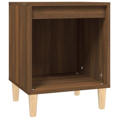 vidaXL Bedside Cabinets 2 pcs Brown Oak 40x35x50 cm