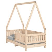 vidaXL Kids Bed Frame 70x140 cm Solid Wood Pine