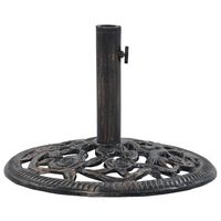 vidaXL Umbrella Base Bronze 12 kg 48 cm Cast Iron