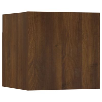 vidaXL 5 Piece TV Cabinet Set Brown Oak Engineered Wood