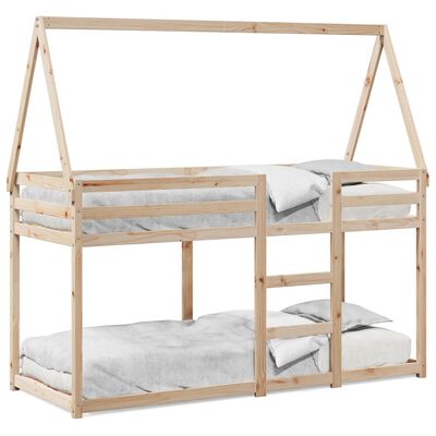 vidaXL Bunk Bed without Mattress 90x200 cm Solid Wood Pine