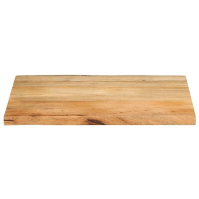 vidaXL Table Top 80x60x3.8 cm Live Edge Solid Wood Mango