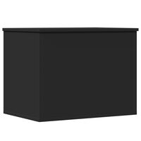 vidaXL Storage Box Black 60x42x46 cm Engineered Wood