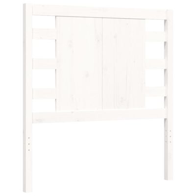 vidaXL Bed Frame without Mattress White 100x200 cm Solid Wood Pine