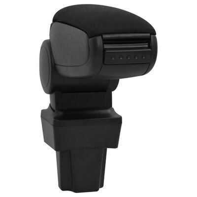 vidaXL Car Armrest Black 11.5x32x(30-50) cm ABS