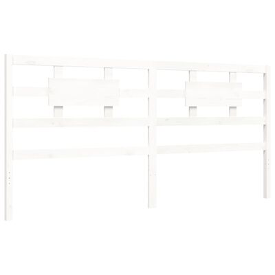 vidaXL Bed Frame without Mattress White 200x200 cm Solid Wood Pine